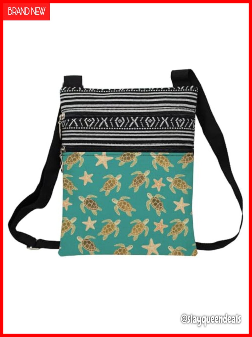 LiueMgg Polyester Crossbody Messenger Bag Adjustable Strap Zipper Unisex Ethnic